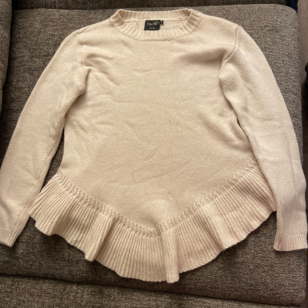 Cliche Peplum Sweater Size Petite Medium